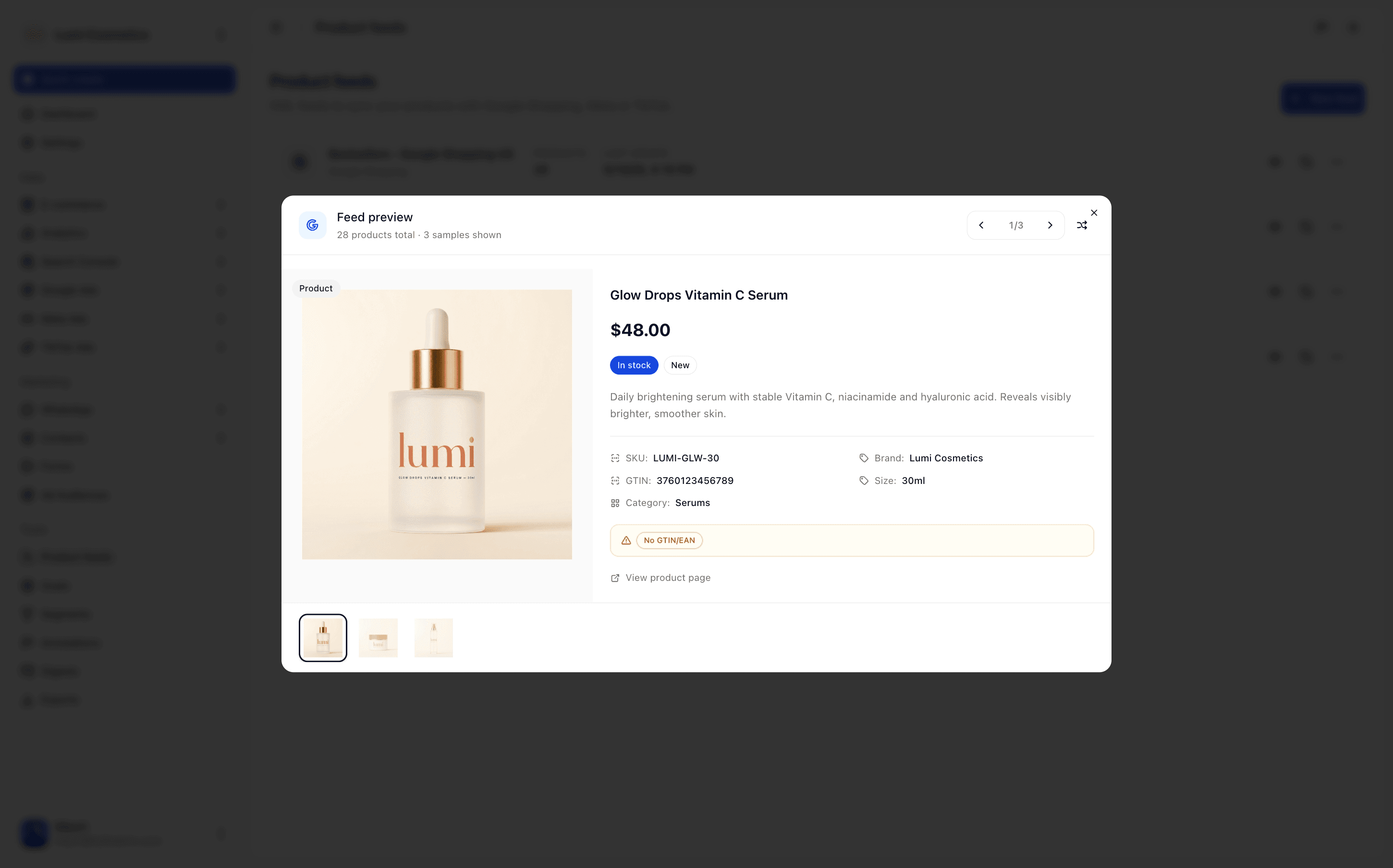Voyez chaque produit comme la régie va le voir, avant la soumission.