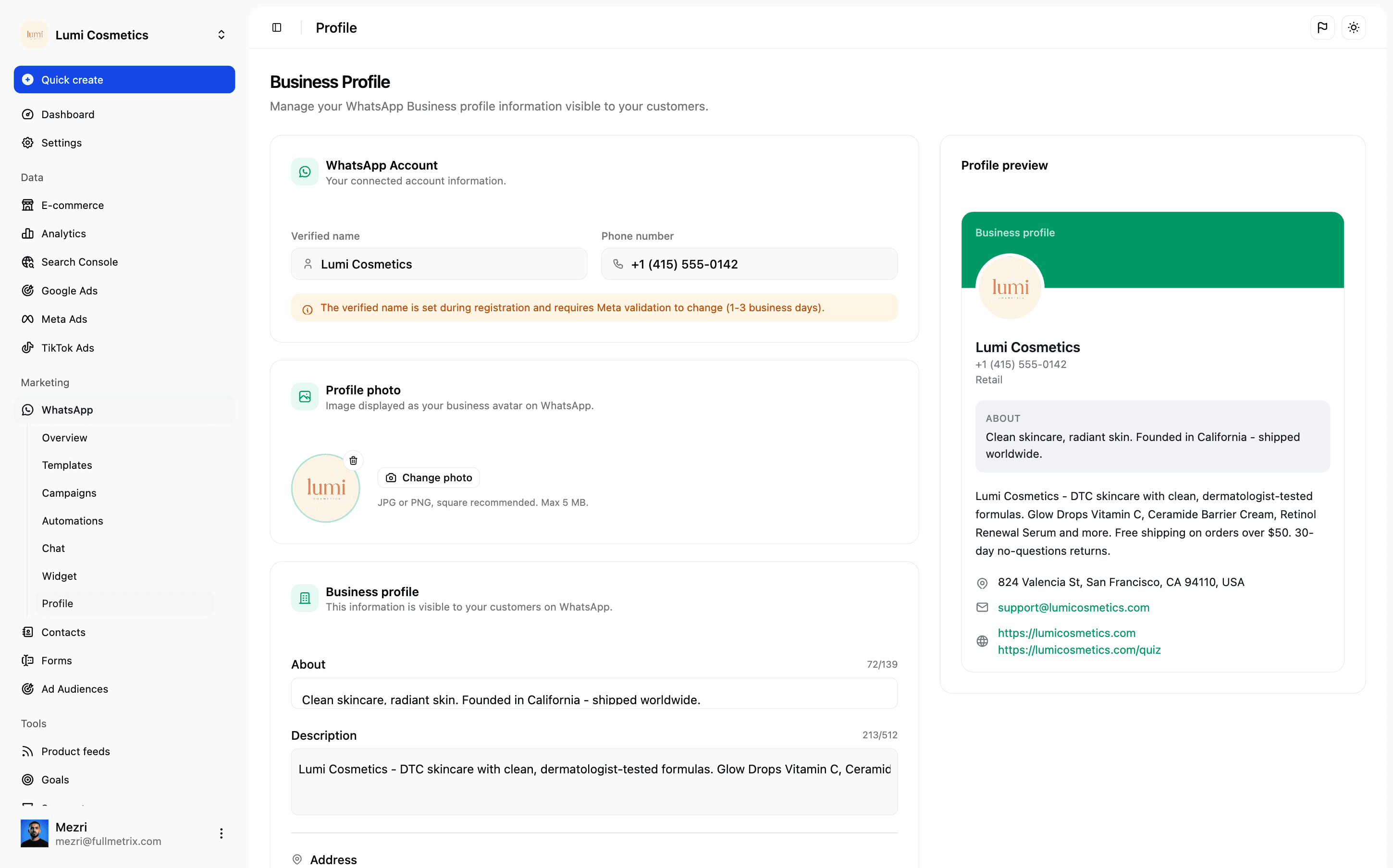 WhatsApp Business PrestaShop